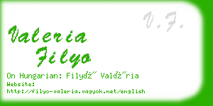 valeria filyo business card